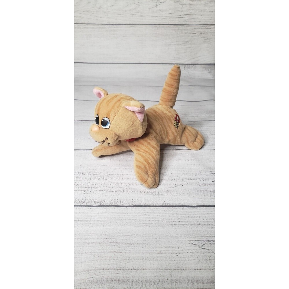 Orange Pound Puppies Purries 1980's Tonka Striped Tabby Cat Vintage